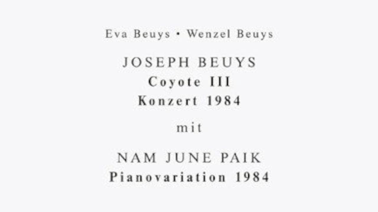 Joseph Beuys - Coyote III